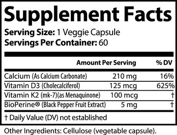 vitamins D3 and K2 | Bone & Heart Support | Biggest Flex Fitness
